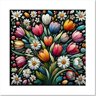 Tulip Flower Posters and Art